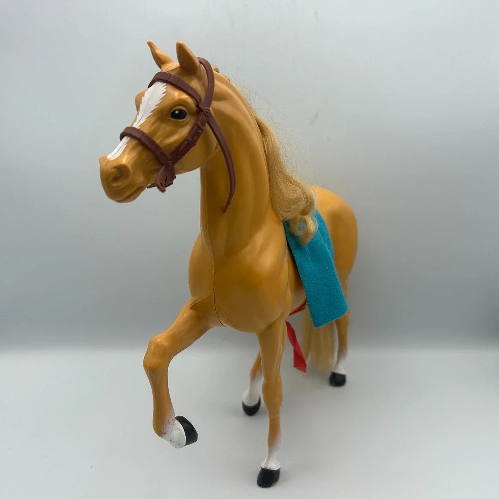 Mattel 1980 Western Barbie's Big Horse Dallas Palomino Blonde Hair Bridal Golden